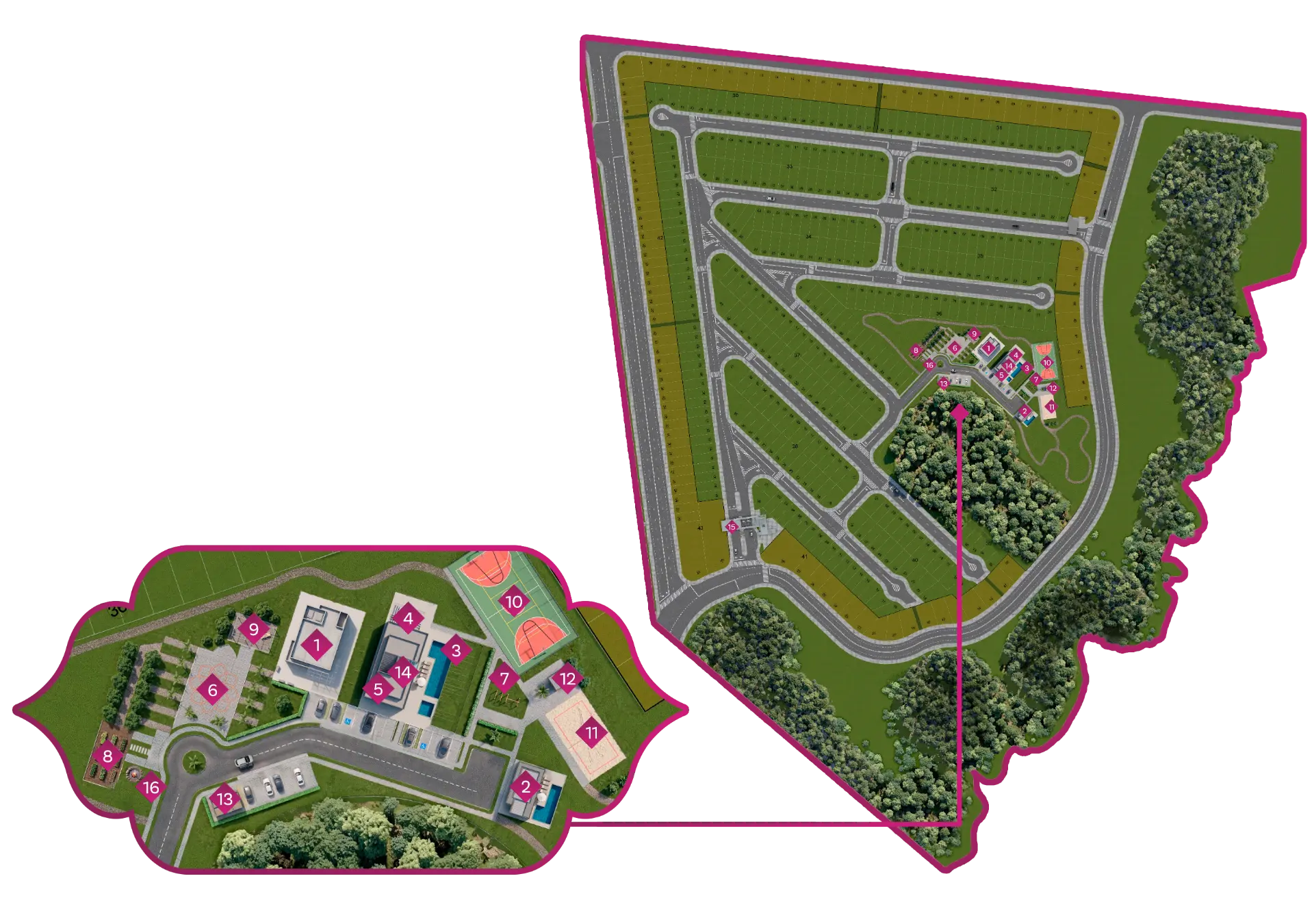 Implantação Rubi — Parque Zarah