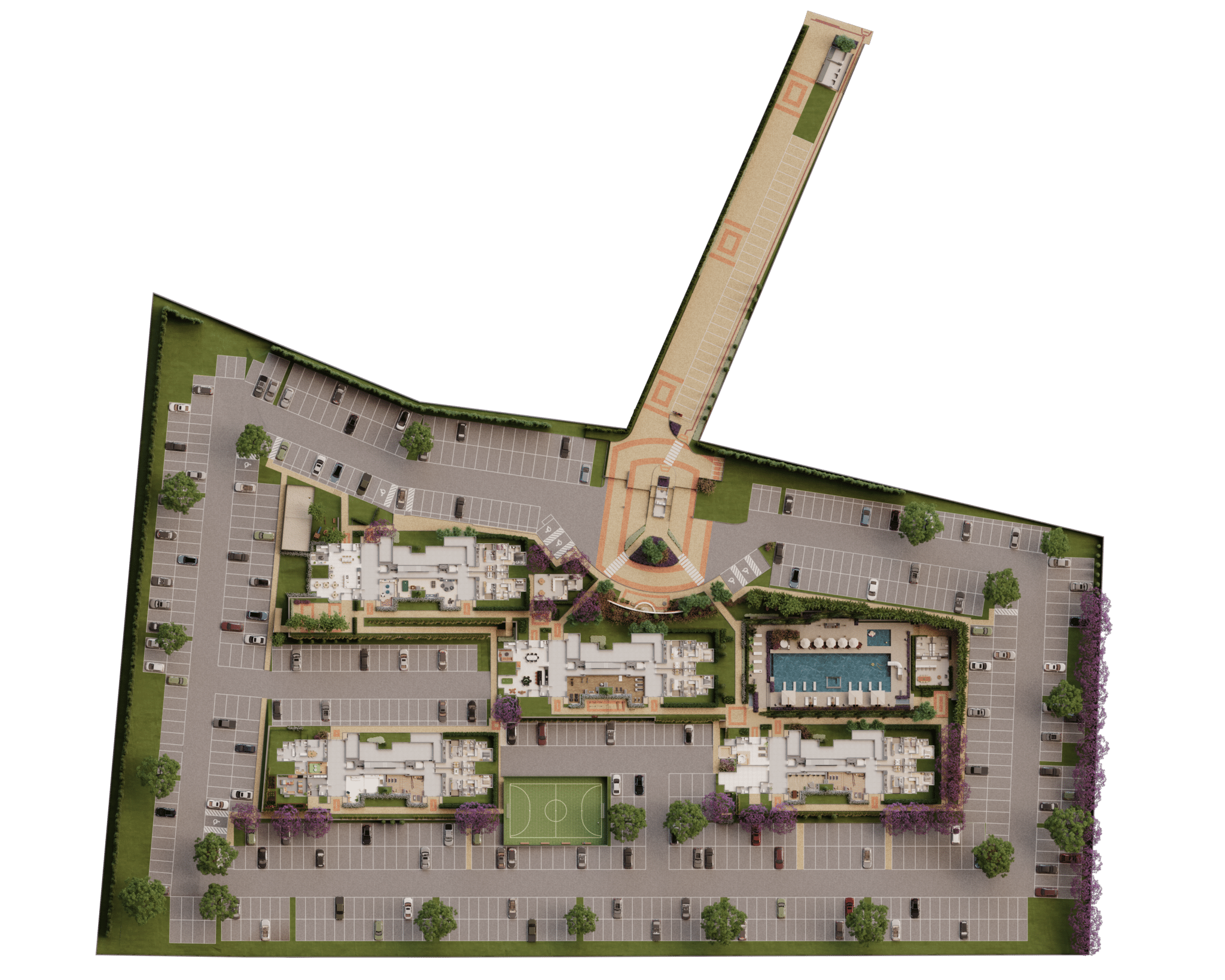 Planta de implantação do Spazio Itália Residencial Clube