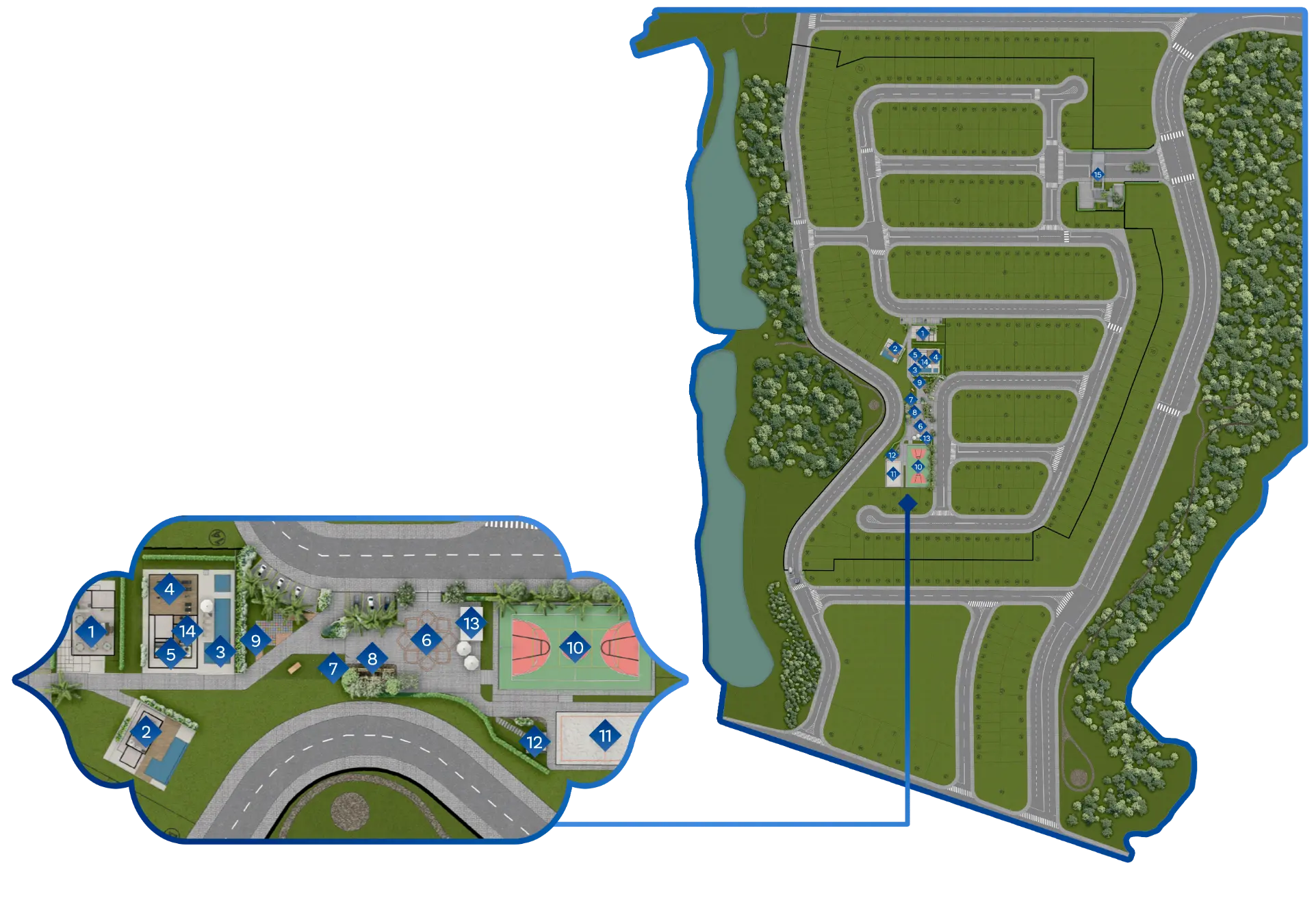 Implantação Safira — Parque Zarah